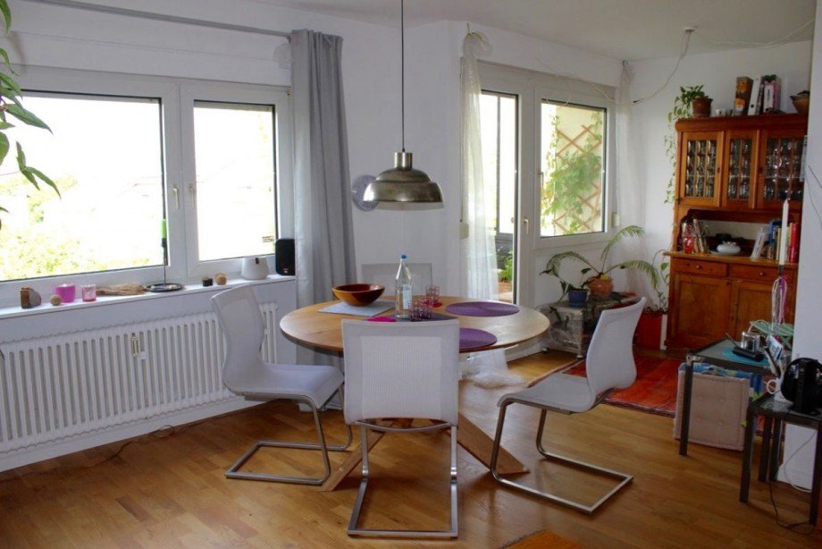 offener Wohnbereich mit K�che Etagenwohnung Griesheim