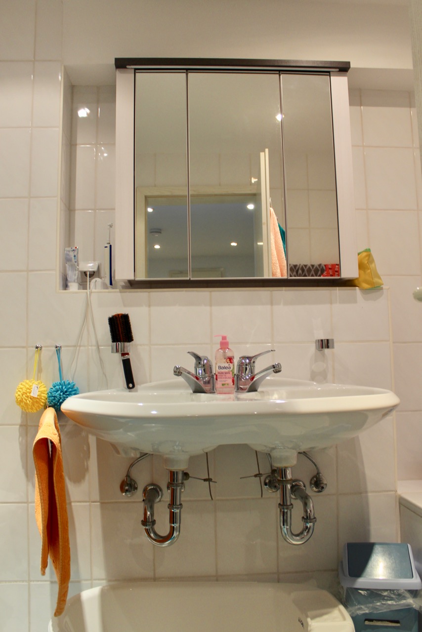 Bad mit Wanne Erdgeschosswohnung Darmstadt