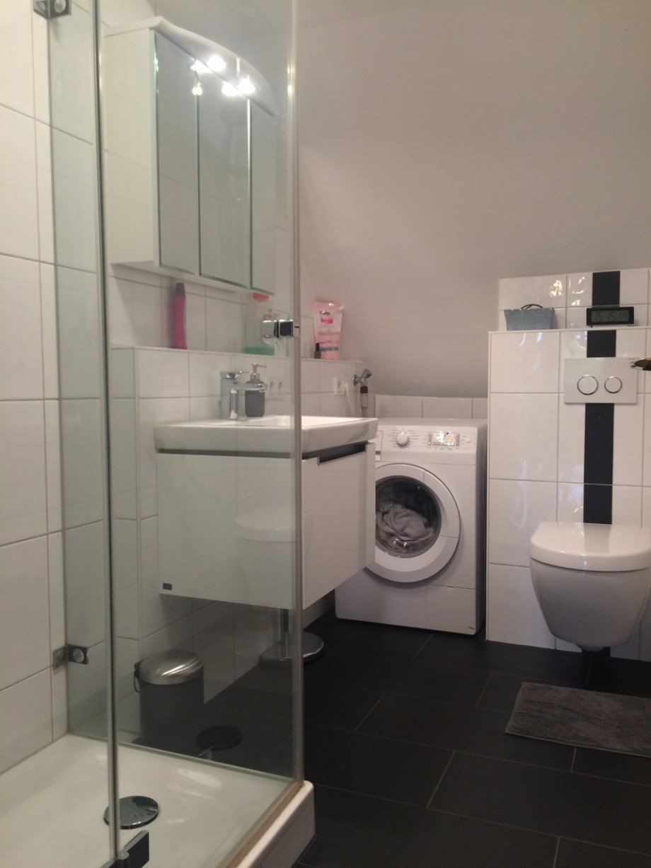 modernes Duschbad Maisonettewohnung Darmstadt