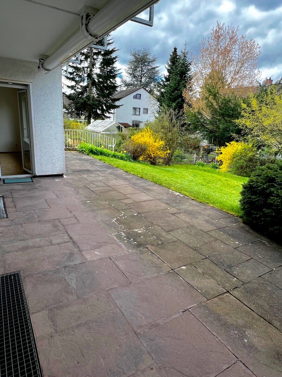 Terrasse mit Garten Etagenwohnung Darmstadt