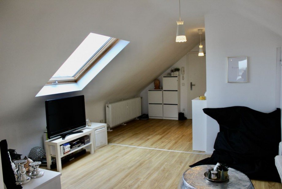 Wohnzimmer Dachgeschosswohnung Darmstadt