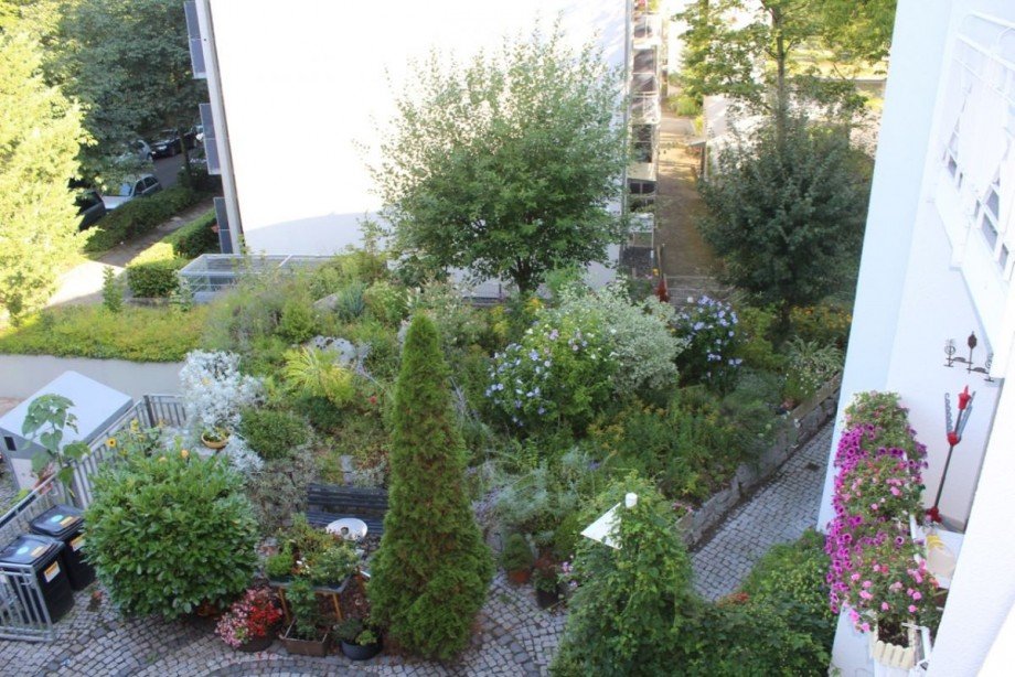 Aussicht hinten Etagenwohnung Darmstadt