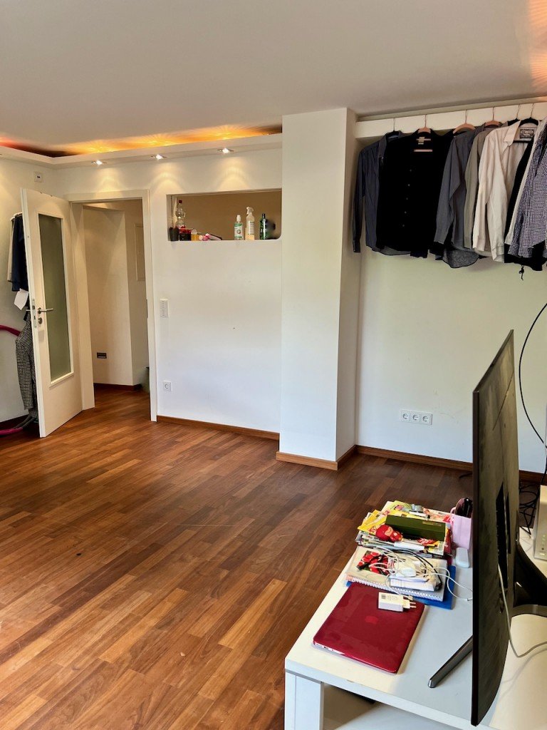 Wohnzimmer Darmstadt Souterrainwohnung Darmstadt - Bessungen: Ruhige Lage, 2 Zimmer und EBK