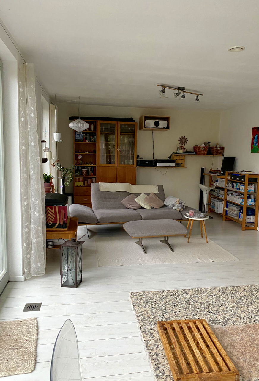 Wohnzimmer Doppelhaush�lfte Darmstadt