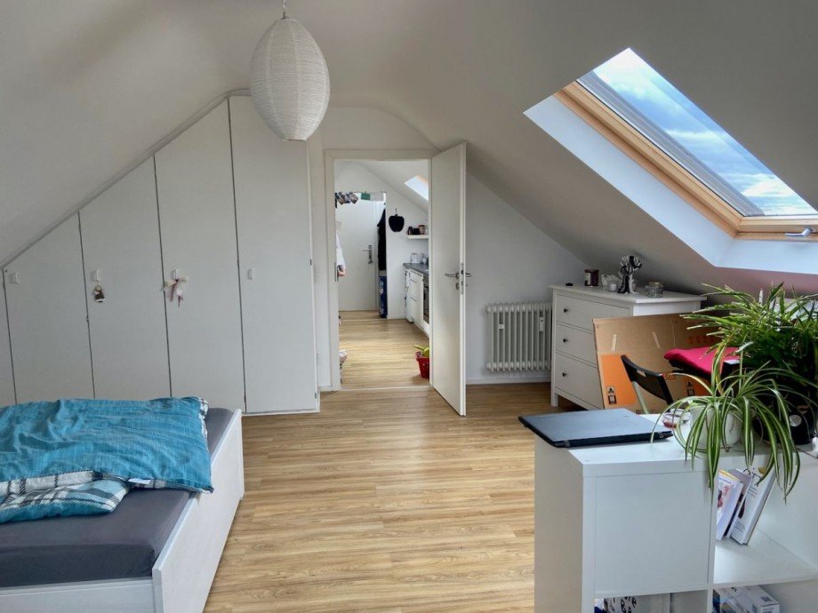 Schlafzimmer Dachgeschosswohnung Darmstadt