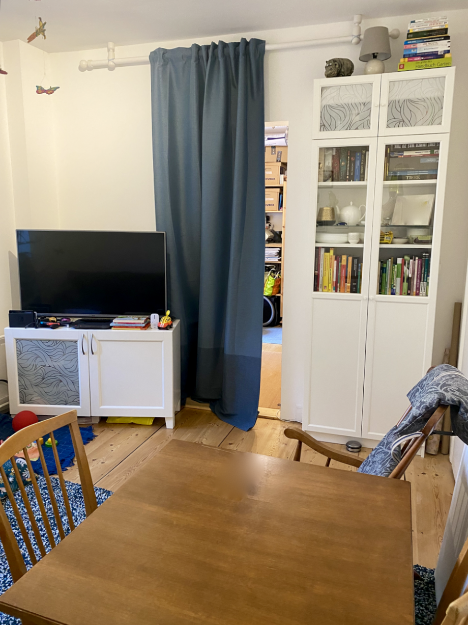 Wohnzimmer / Schlafzimmer Erdgeschosswohnung Darmstadt