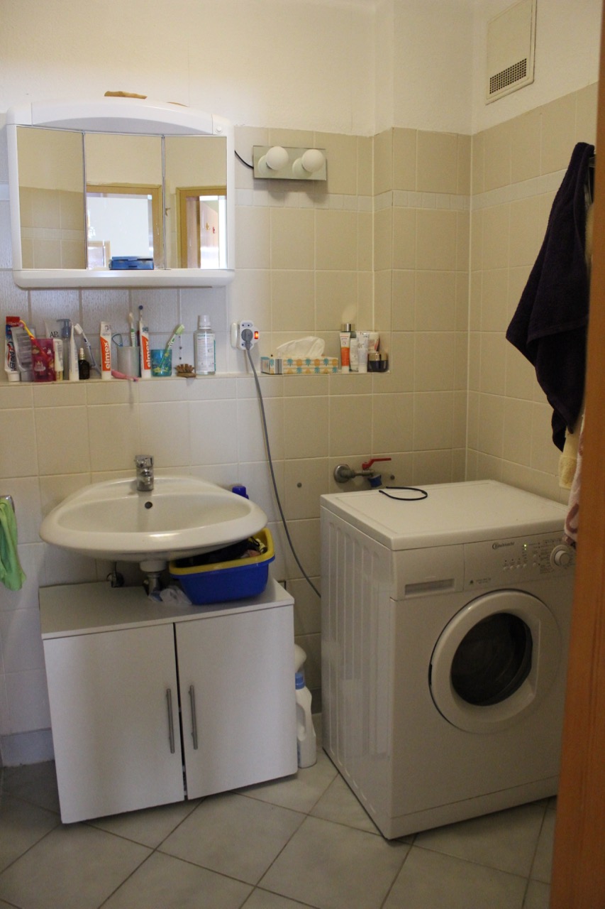 WM-Anschluss im Bad Etagenwohnung Darmstadt