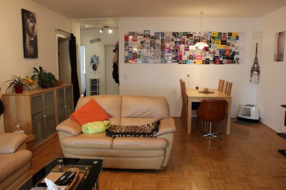Wohnzimmer mit Essecke Erdgeschosswohnung Ro�dorf