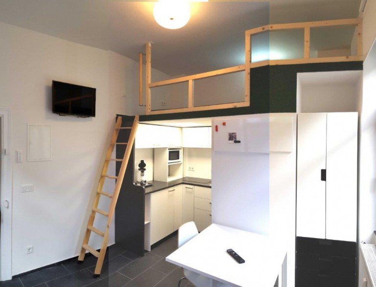 Wohnbereich Darmstadt Erdgeschosswohnung M�bliertes Wohnen - Kleines Apartment im Altbau