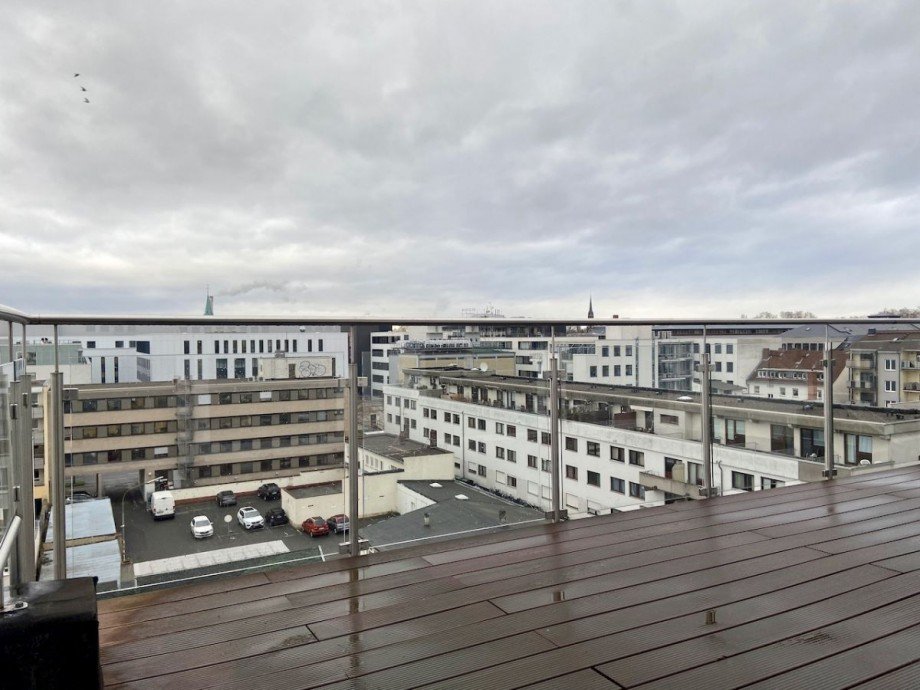 Dachterrasse - Ausblick Penthousewohnung Darmstadt