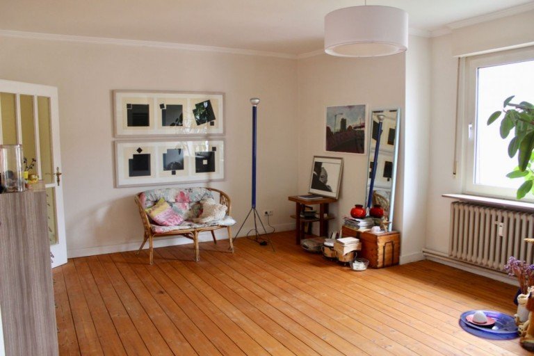 Wohnzimmer Griesheim Etagenwohnung Stilvolles wohnen in Griesheim - 2 ZKB mit Balkon
