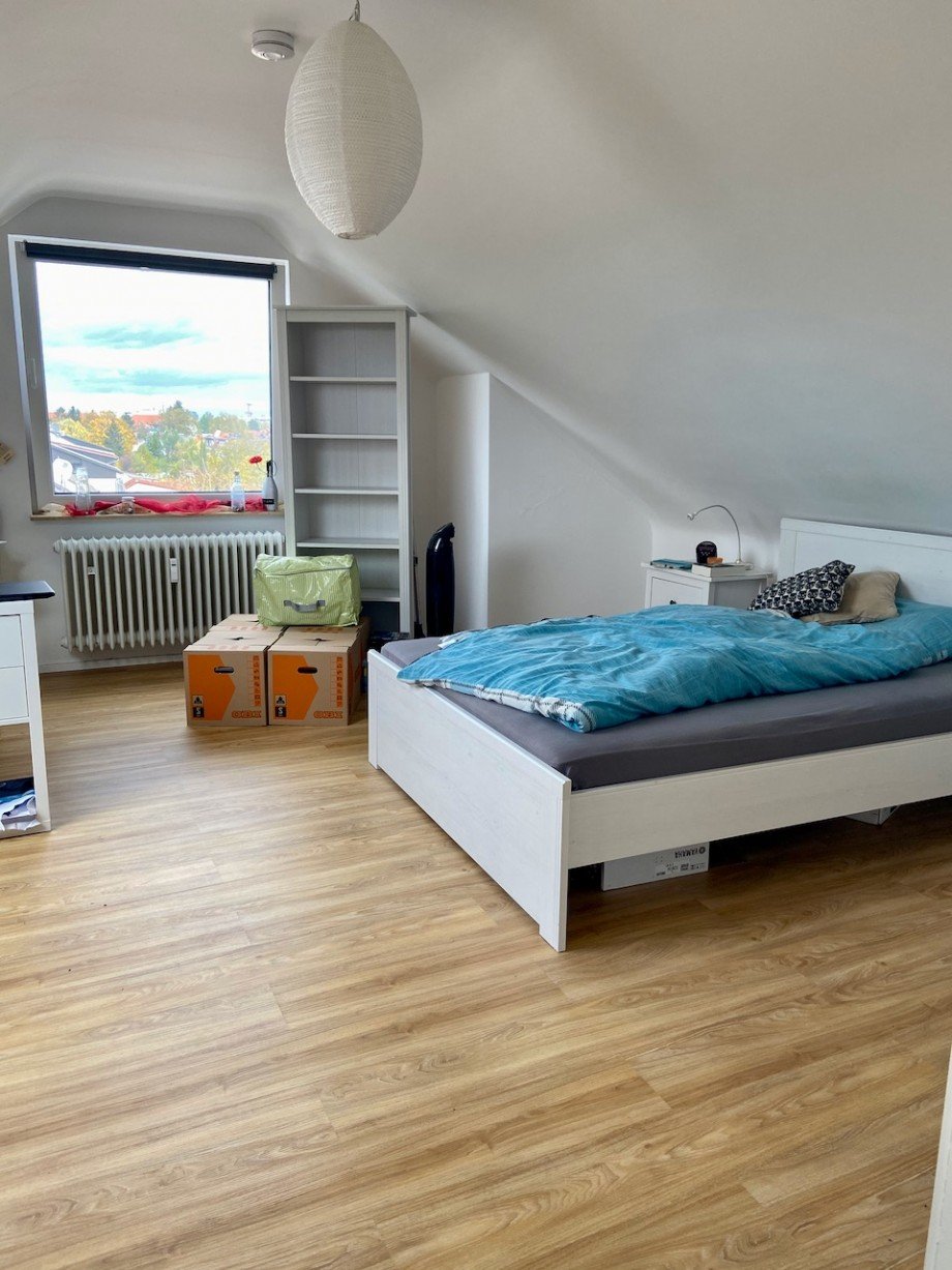 Schlafzimmer Dachgeschosswohnung Darmstadt