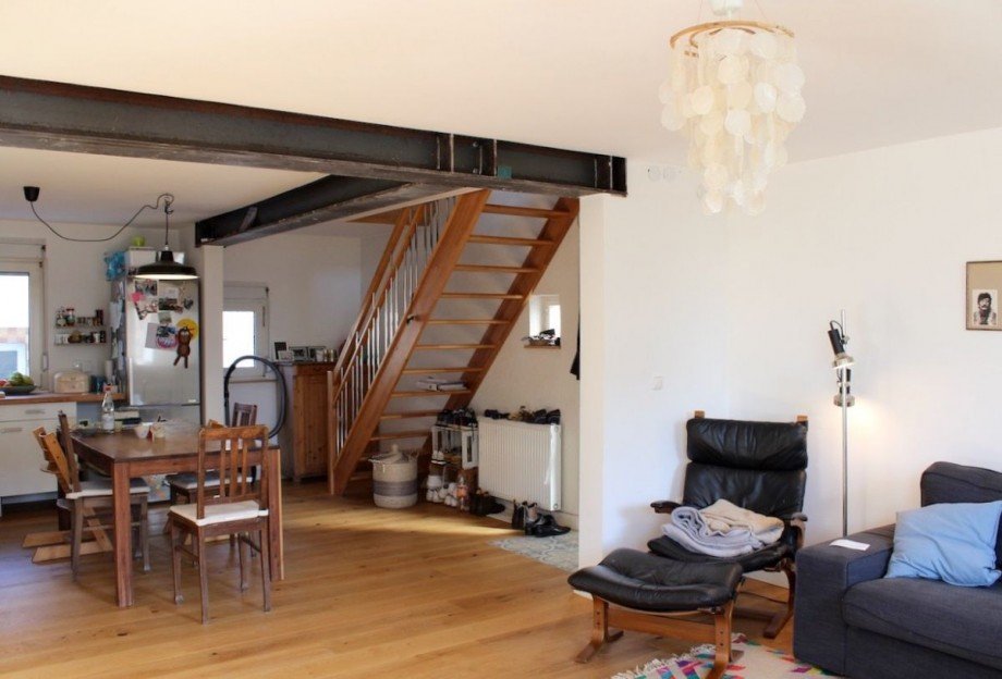 Wohnzimmer mit Essbereich Doppelhaush�lfte Griesheim