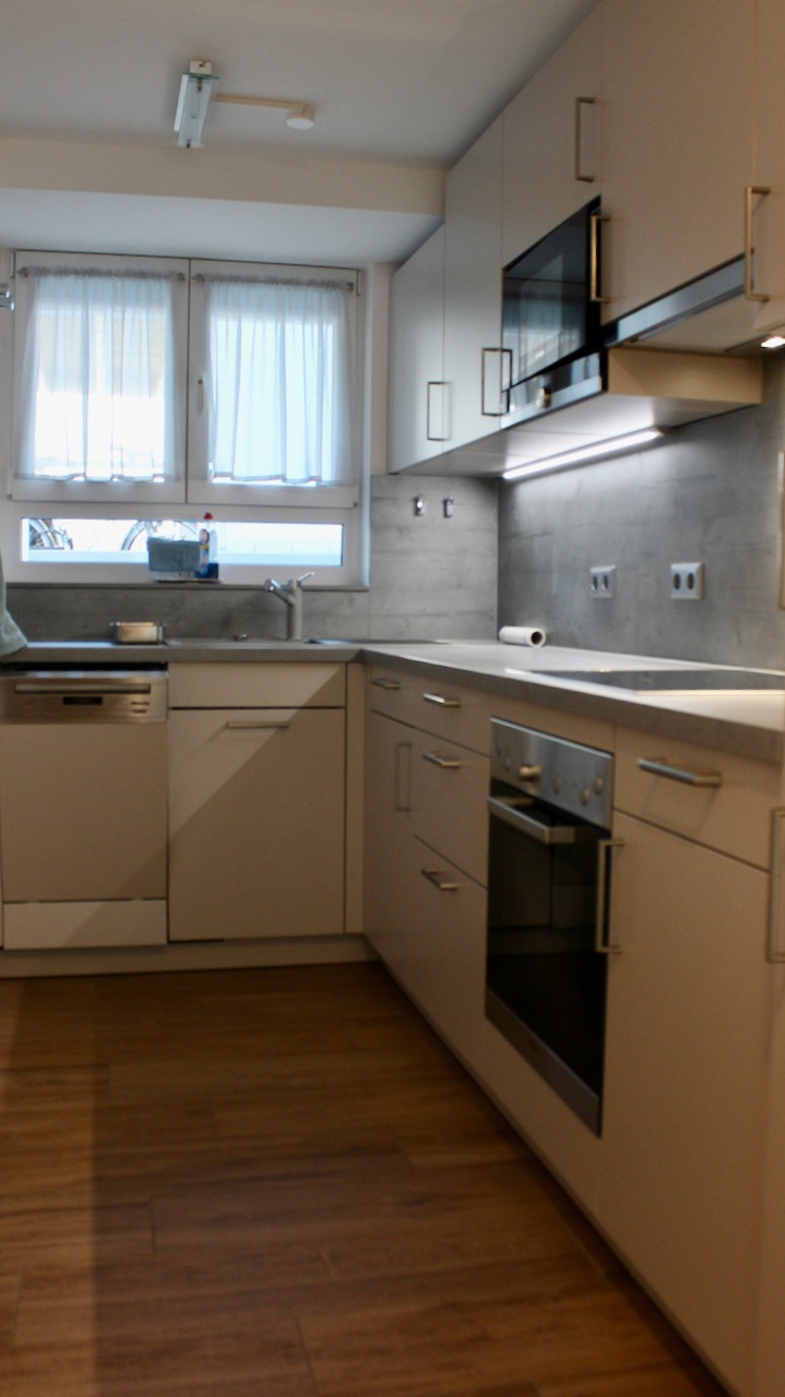 K�che mit EBK Souterrainwohnung Darmstadt