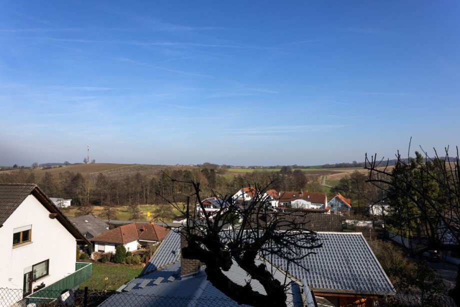 Aussicht von der Terrasse EG Maisonettewohnung Ober - Ramstadt
