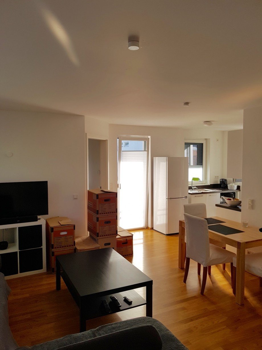Wohnzimmer mit Essbereich Etagenwohnung Eschborn