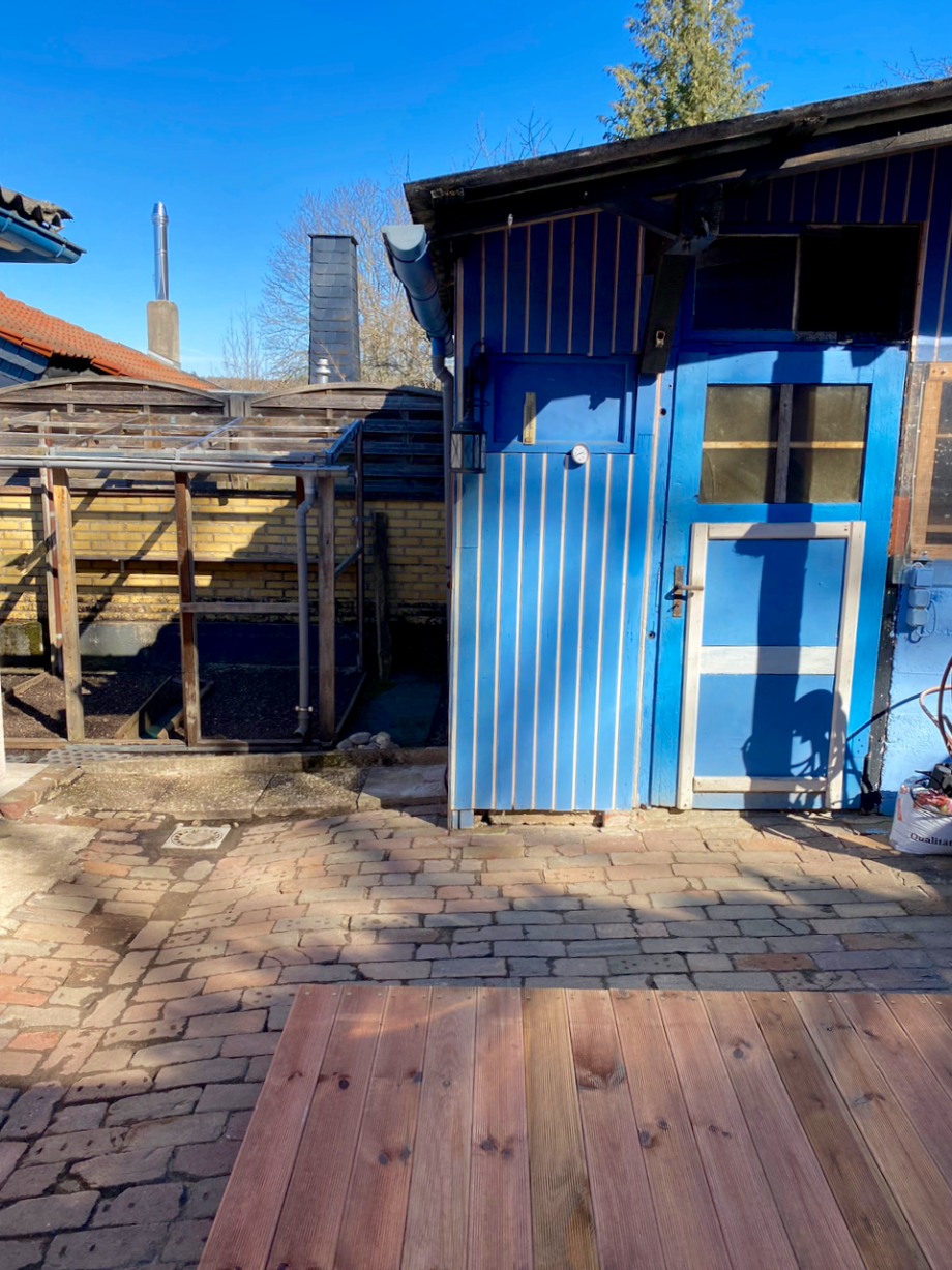 Au�enbereich mit Schuppen und Gem�segarten Einfamilienhaus Bad Schwalbach