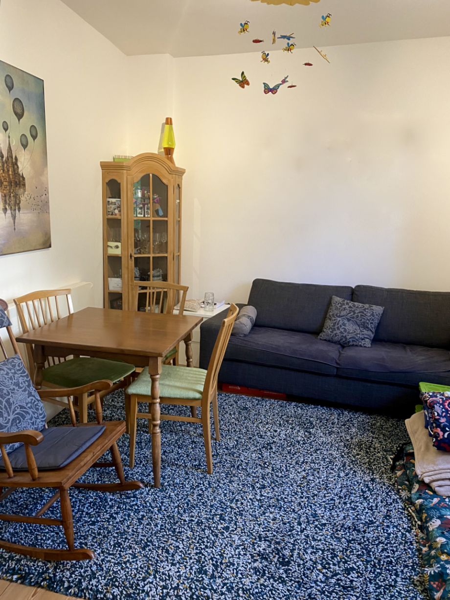 Wohnzimmer / Schlafzimmer Erdgeschosswohnung Darmstadt