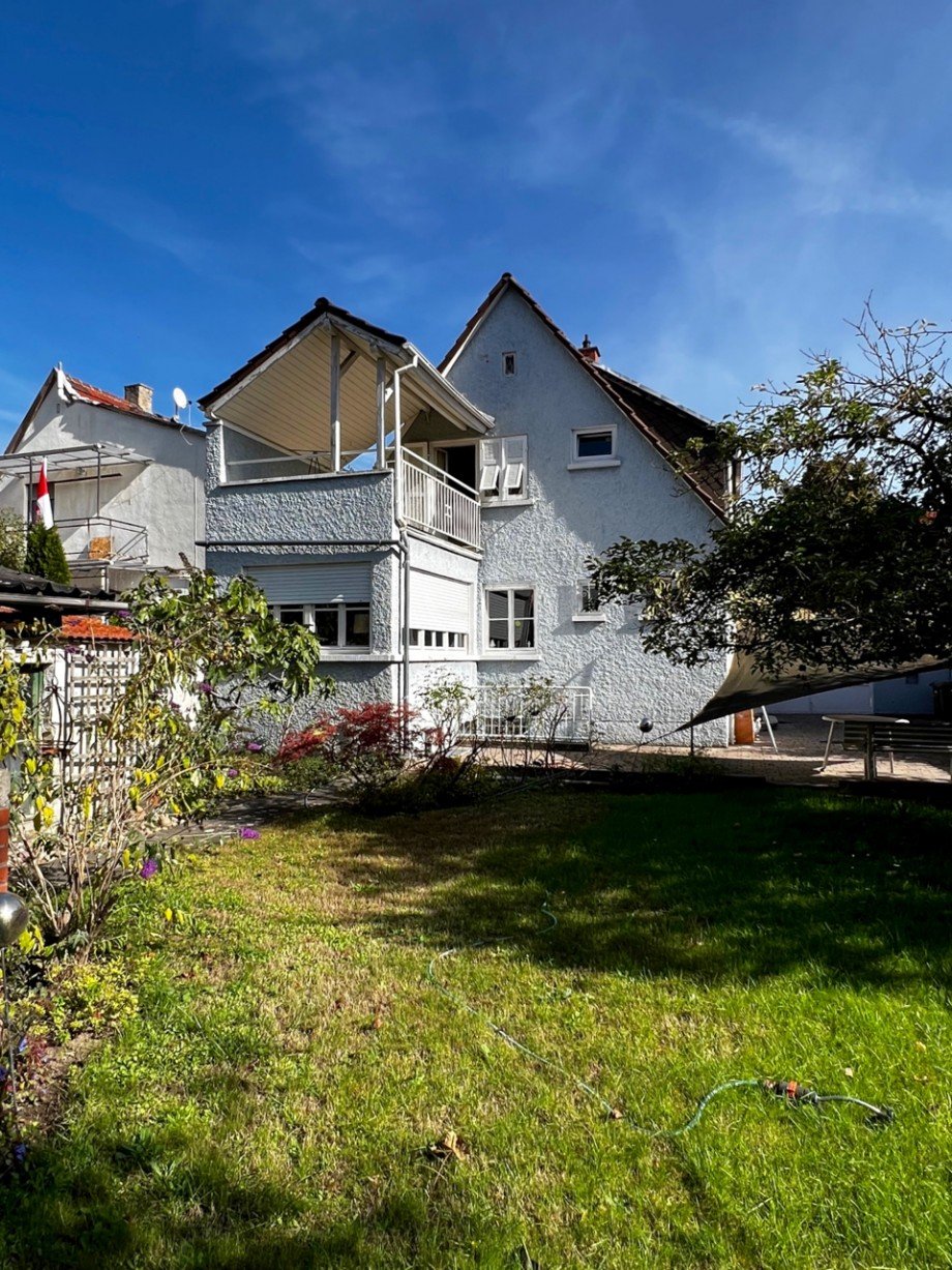 Ansicht Haus hinten Einfamilienhaus Lampertheim