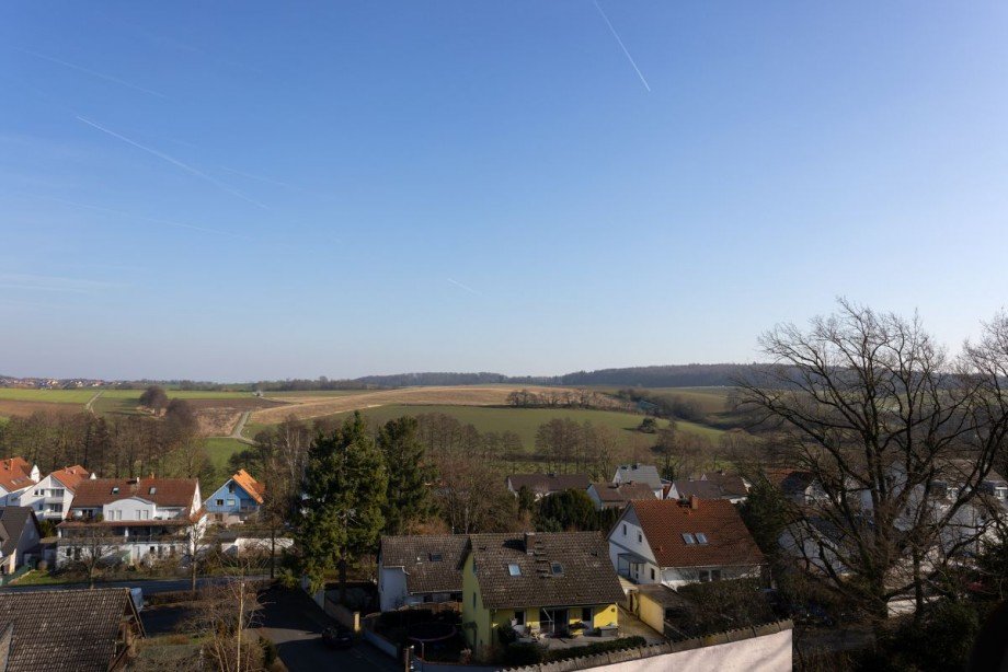 Aussicht vom Balkon Maisonettewohnung Ober - Ramstadt