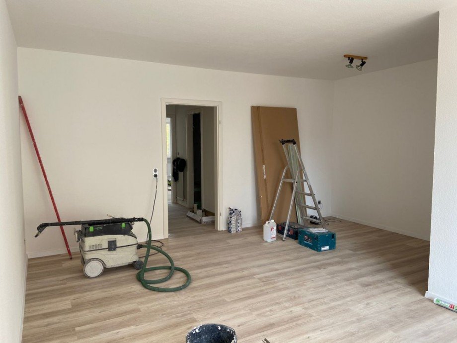 Wohnzimmer mit Essbereich Etagenwohnung Darmstadt