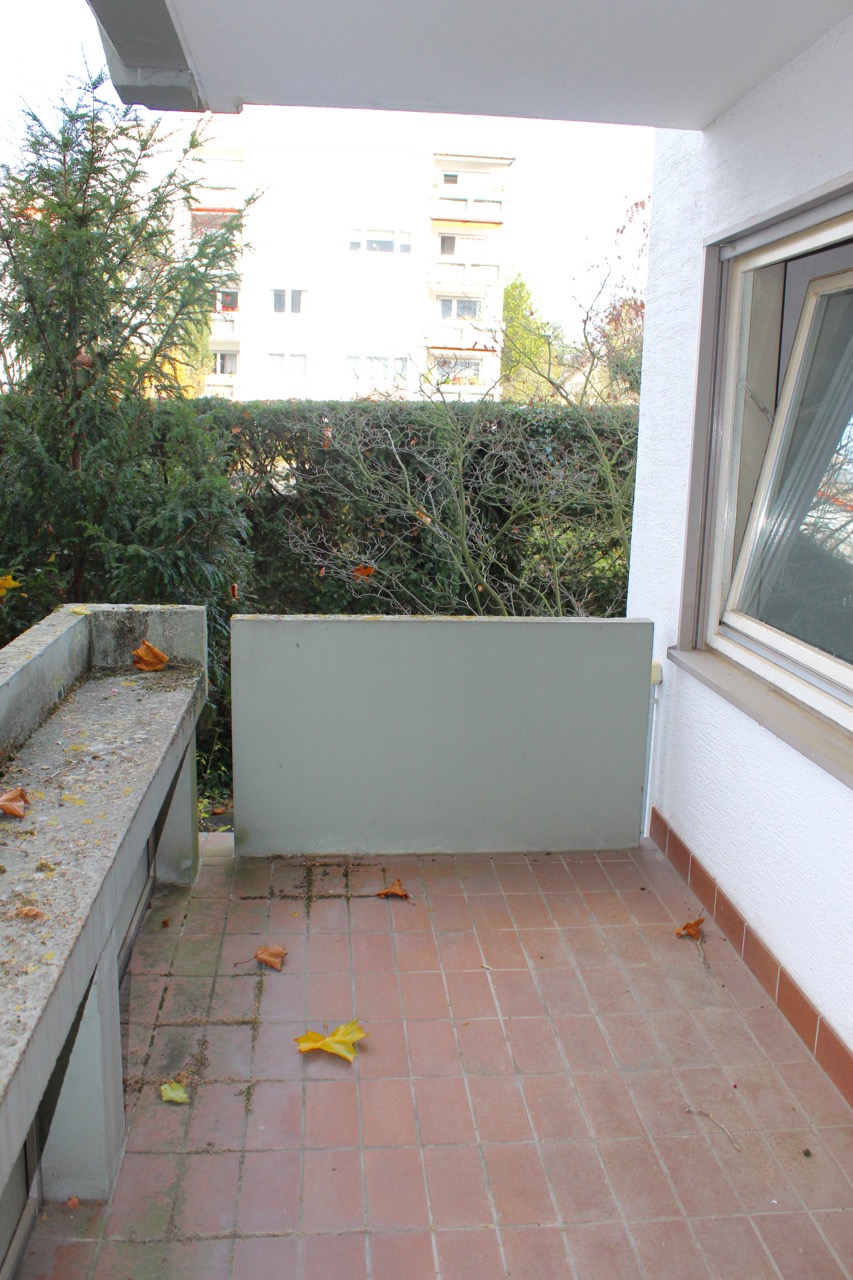 Balkon Erdgeschosswohnung Darmstadt