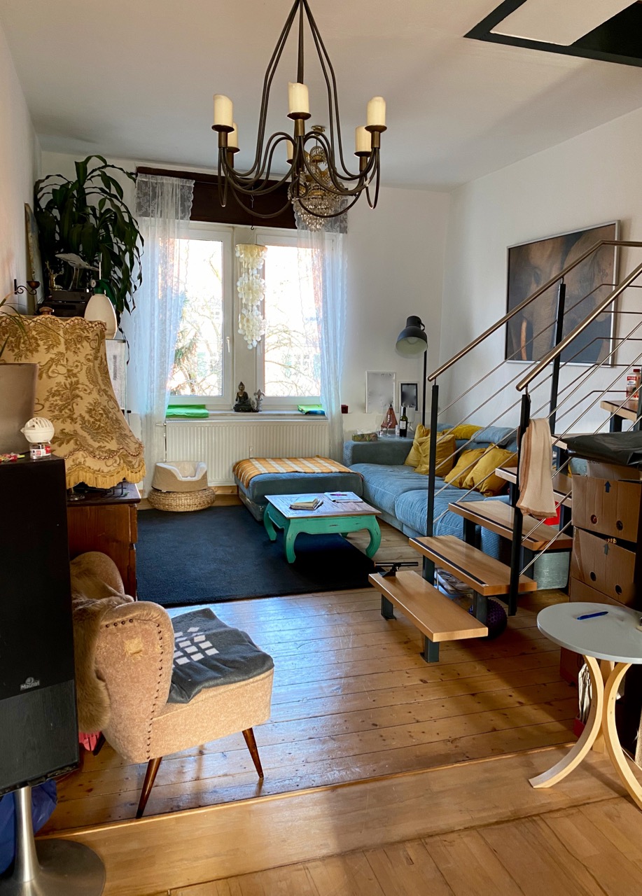 Wohnzimmer2 Maisonettewohnung Darmstadt