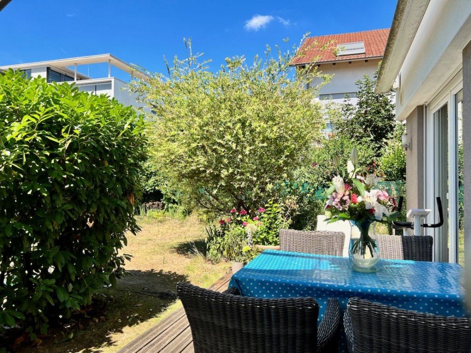 Terrasse und Garten Erdgeschosswohnung Darmstadt