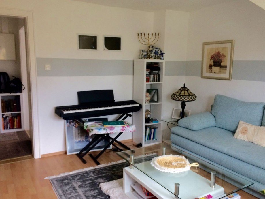 Wohnzimmer Dachgeschosswohnung Darmstadt