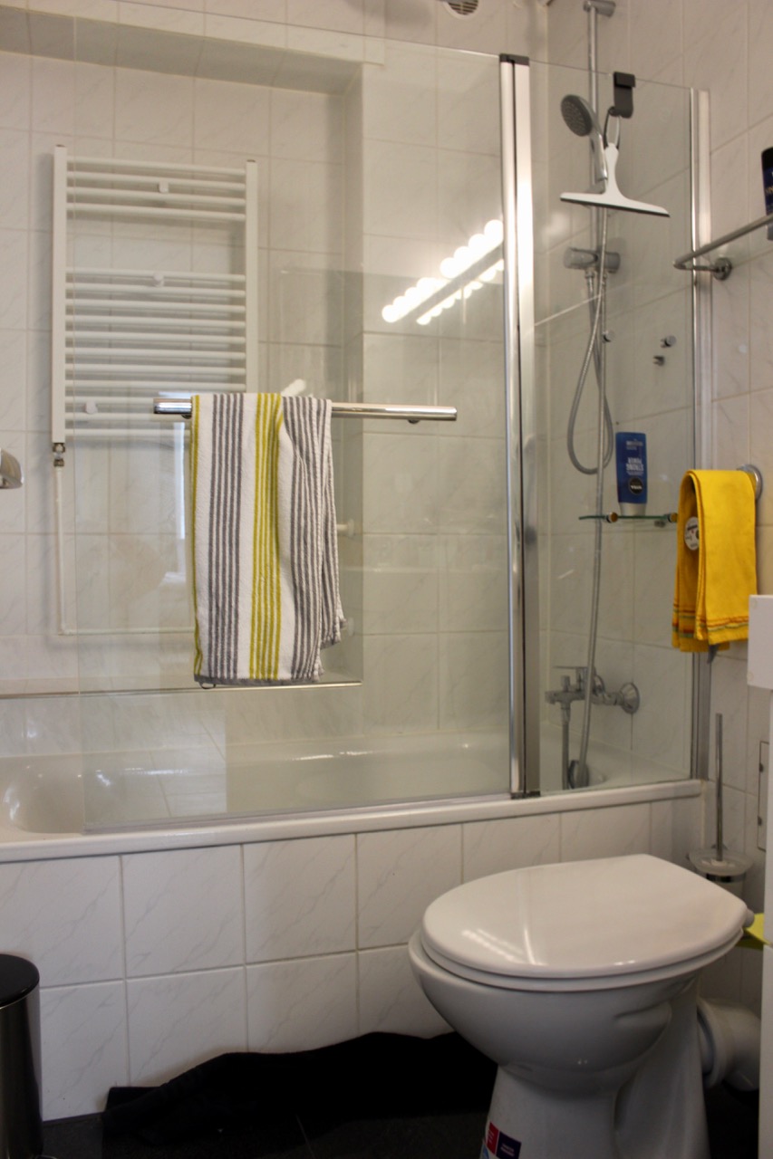 Bad mit Badewanne Souterrainwohnung Darmstadt