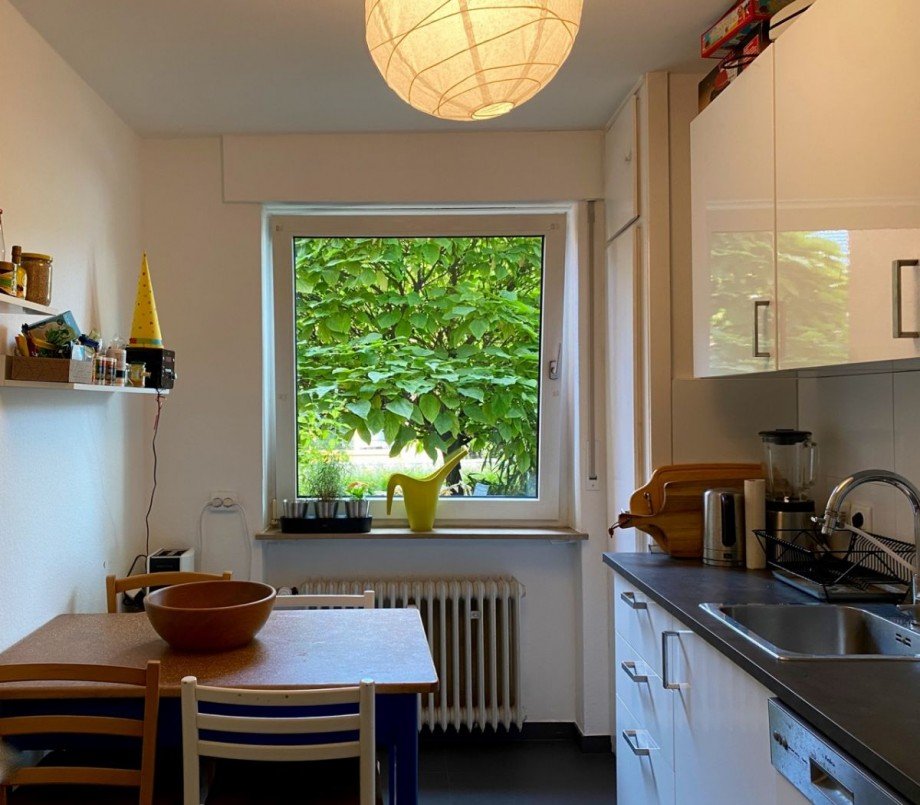 K�che mit EBK Erdgeschosswohnung Darmstadt