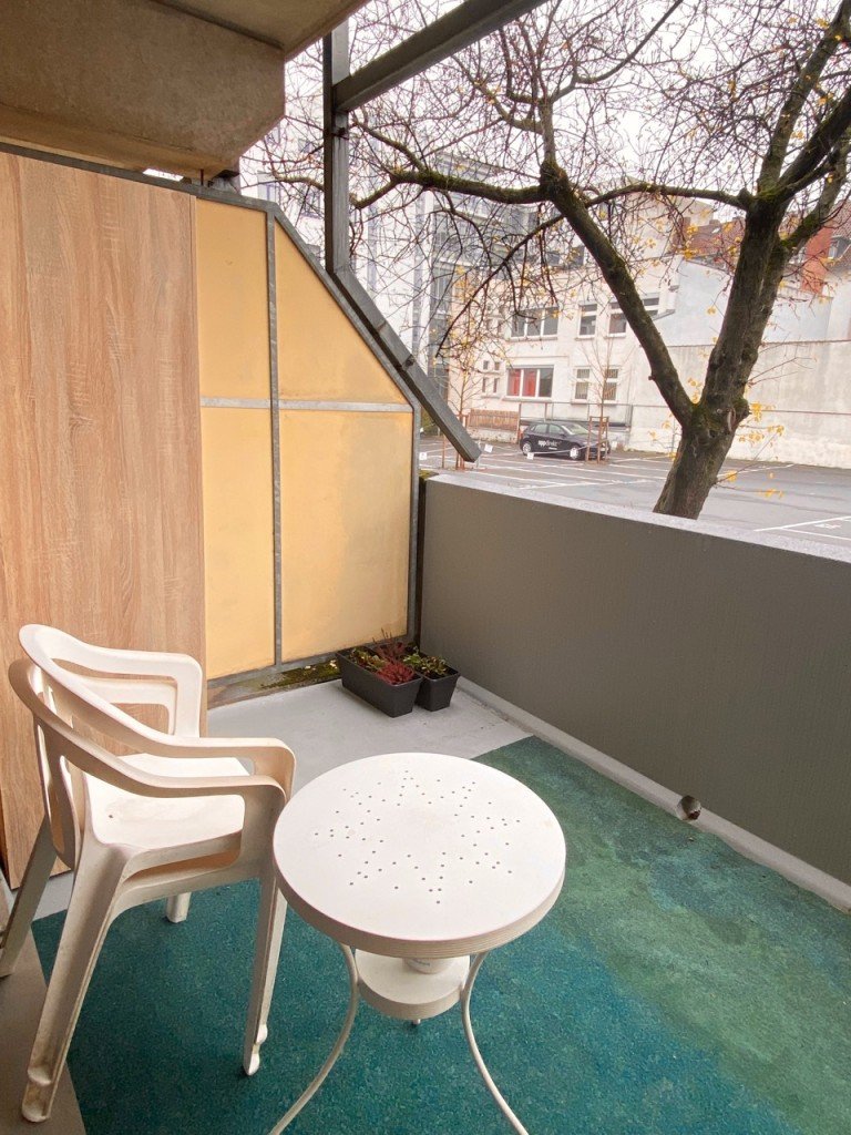 Balkon Darmstadt Erdgeschosswohnung Ab sofort frei - M�blierte 1 Zimmer Wohnung in Darmstadt - Innenstadt