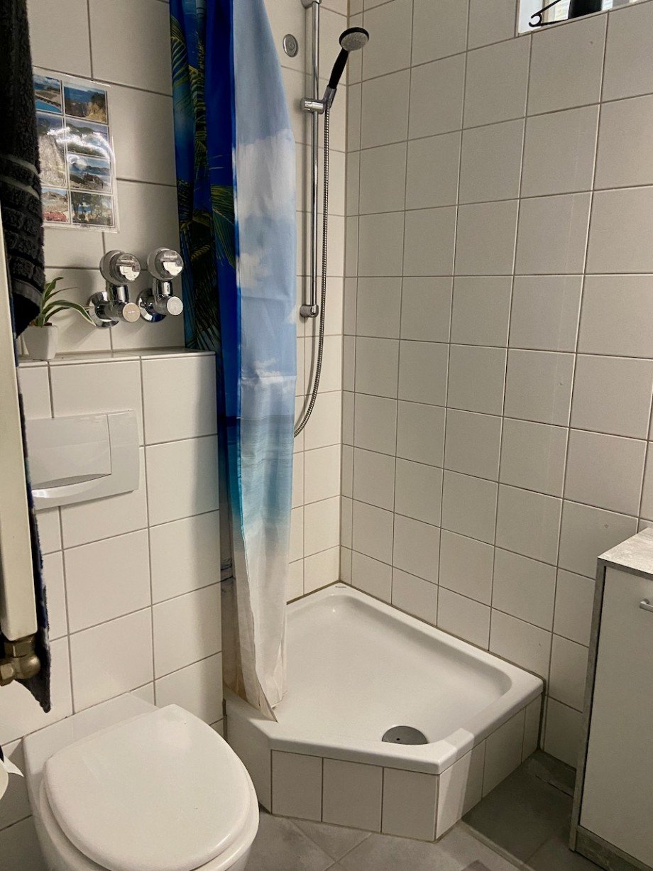 Badezimmer mit Dusche Etagenwohnung Darmstadt