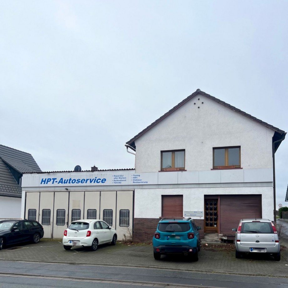 Racano Immobilien Ansicht vorne Werkstatt Ober - Ramstadt / Rohrbach