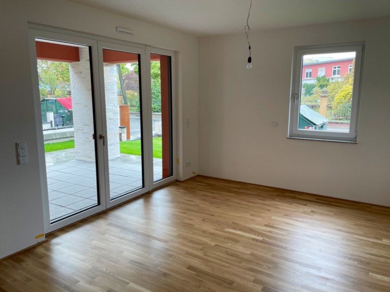 Wohnzimmer Darmstadt Erdgeschosswohnung Neubau 3 Zimmer Garten Wohnung in Bessungen