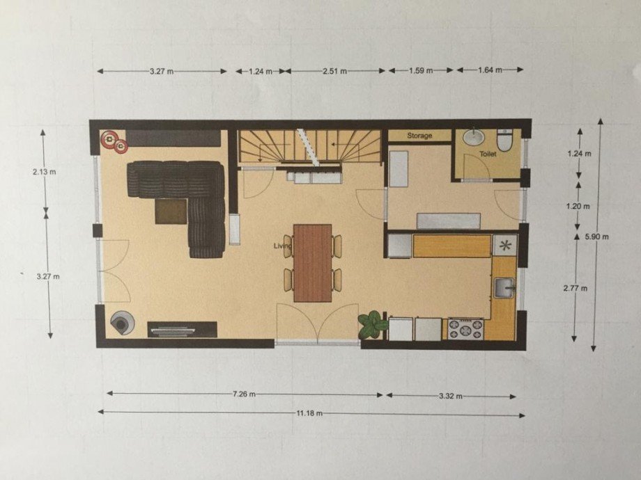 Grundriss EG Doppelhaush�lfte Dieburg