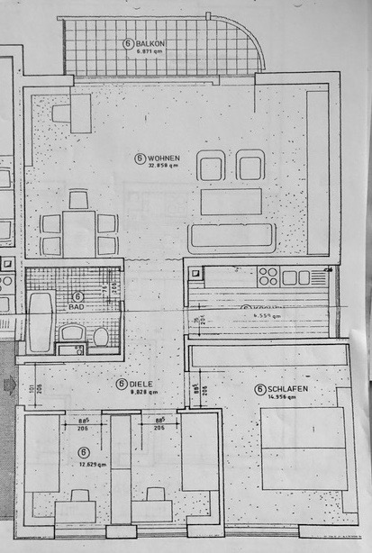 Grundriss Erdgeschosswohnung Ro�dorf