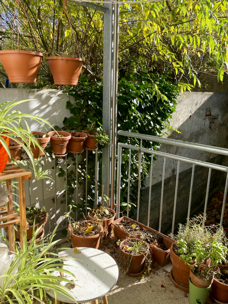 Balkon Erdgeschosswohnung Darmstadt