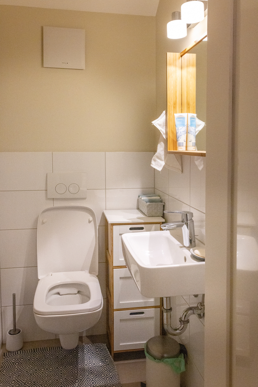 G�ste WC Dachgeschosswohnung Darmstadt