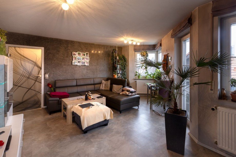 02 Wohnzimmer 01 Maisonettewohnung Ober - Ramstadt