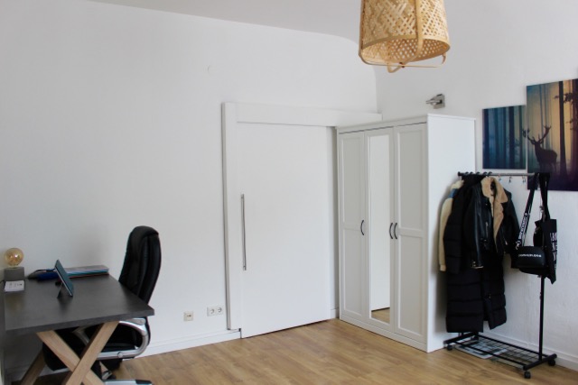 Wohnbereich kleine Wohnung Hinterhaus Erdgeschosswohnung Darmstadt