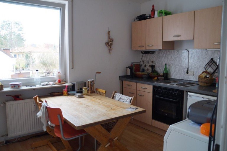 K�che mit Essbereich Darmstadt Etagenwohnung Woogsviertel - 2 Zimmer Wohnung in ruhiger Lage