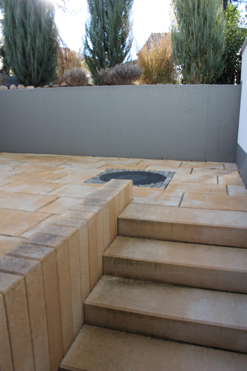 S�d-Terrasse Souterrainwohnung Darmstadt