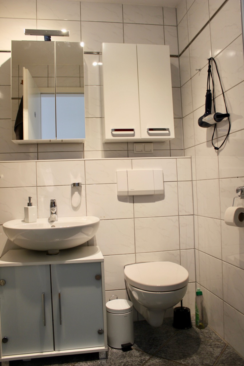 Badezimmer mit Badewanne Etagenwohnung Darmstadt