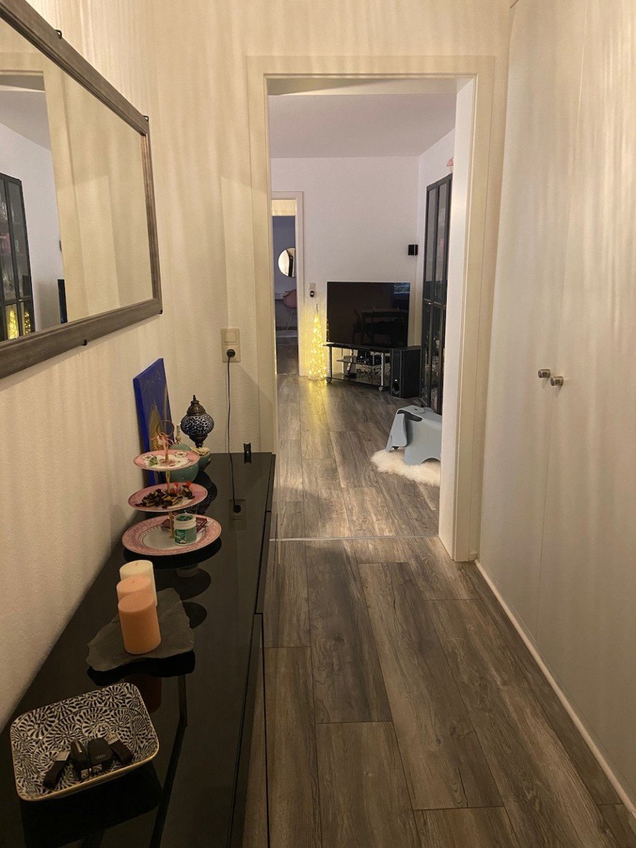 Eingangsbereich mit Einbauschrank Etagenwohnung Darmstadt