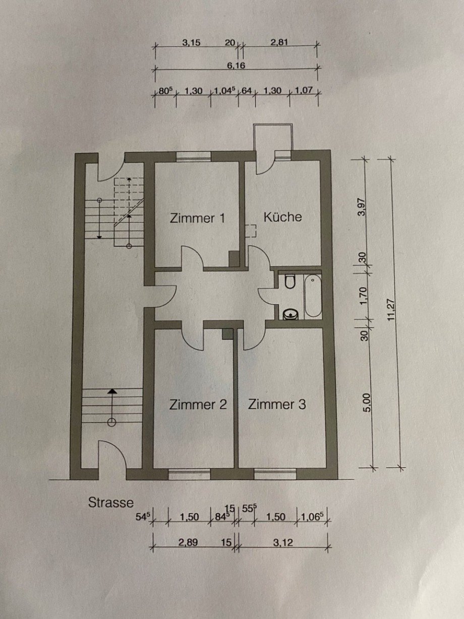 Grundriss Erdgeschosswohnung Darmstadt