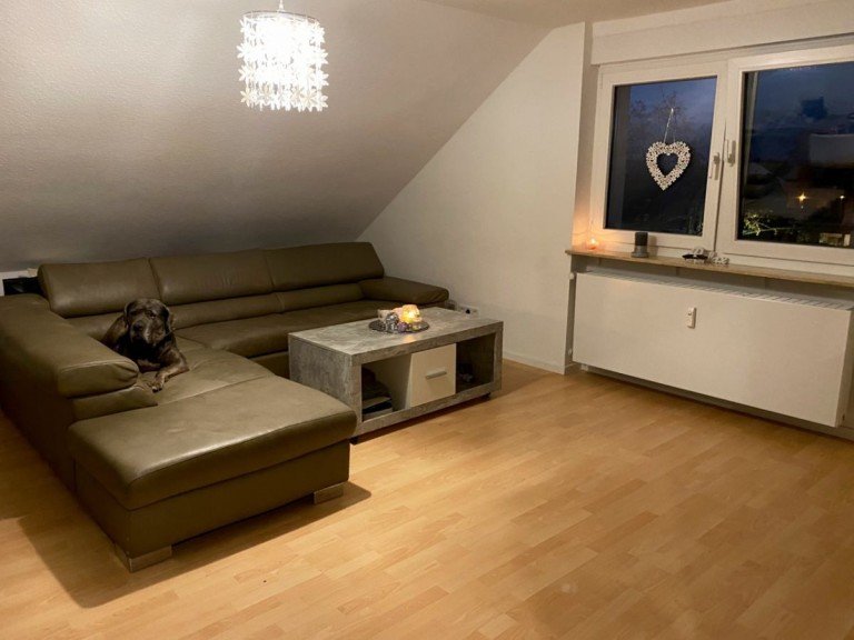 Wohnzimmer Darmstadt Dachgeschosswohnung Feine und gepflegte 3 Zimmer Wohnung in ruhiger Lage - kurzfristig frei!