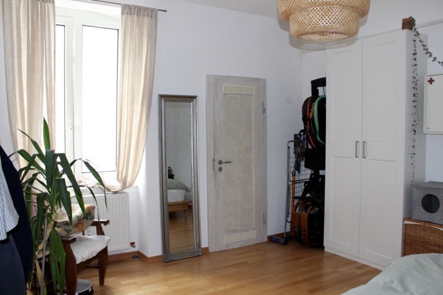 Schlafzimmer Hinterhaus Erdgeschosswohnung Darmstadt