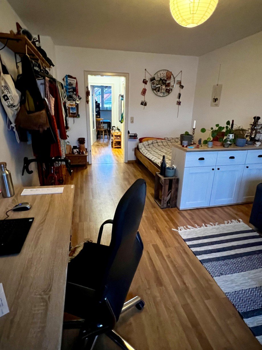 Wohn-Schlafzimmer Dachgeschosswohnung Darmstadt