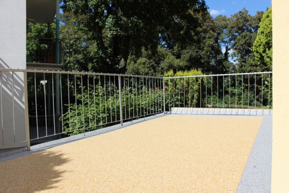 ger�umige Terrasse Erdgeschosswohnung Darmstadt